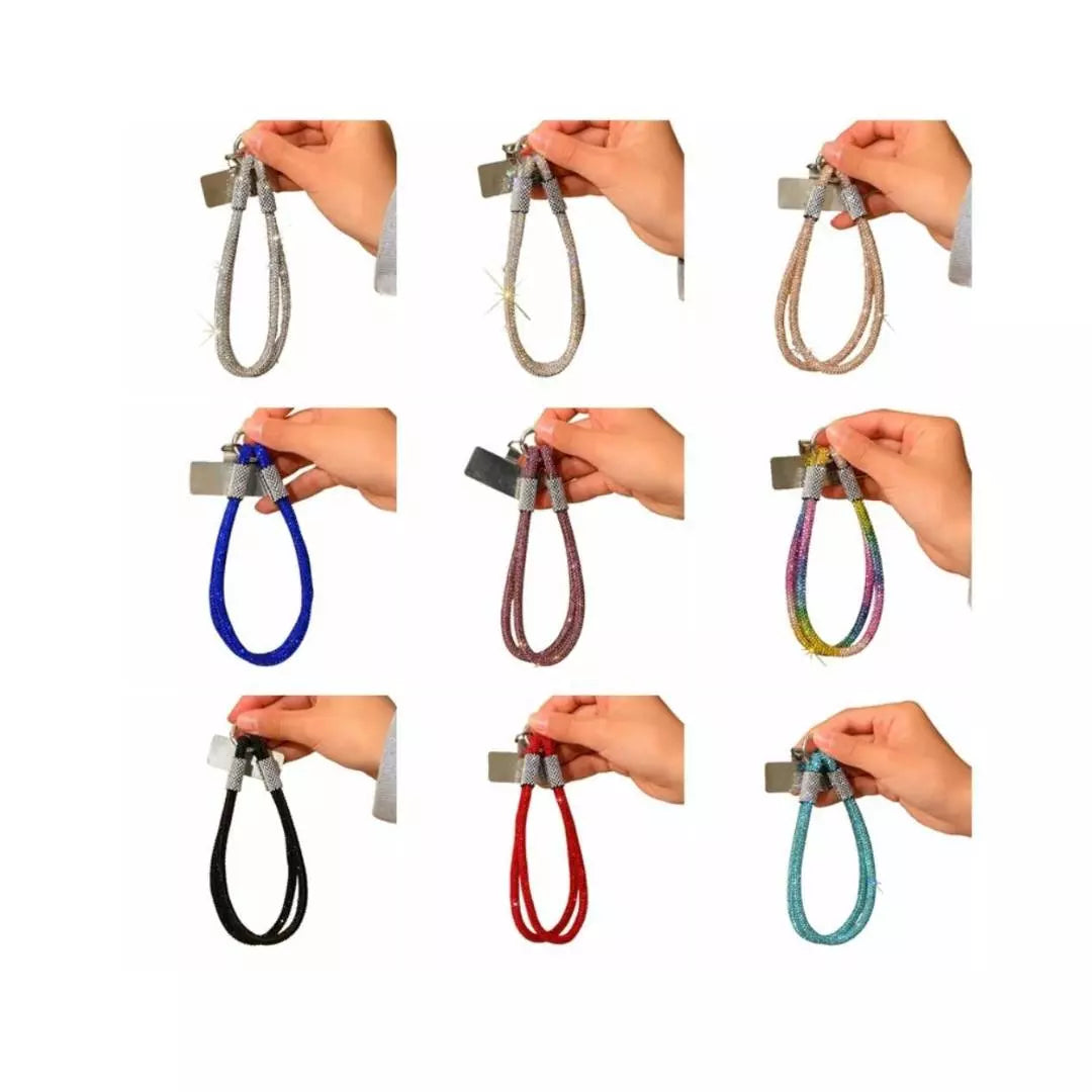 Cordón Correa De Muñeca De Diamantes - iPhone y Samsung