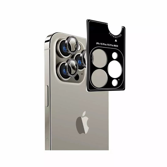 AR Glitter Camera Lens Black - iPhone