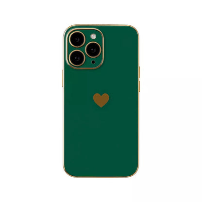Funda de Lujo con Corazón - Apple, Samsung