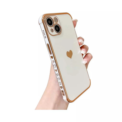 Funda de Lujo con Corazón - Apple, Samsung