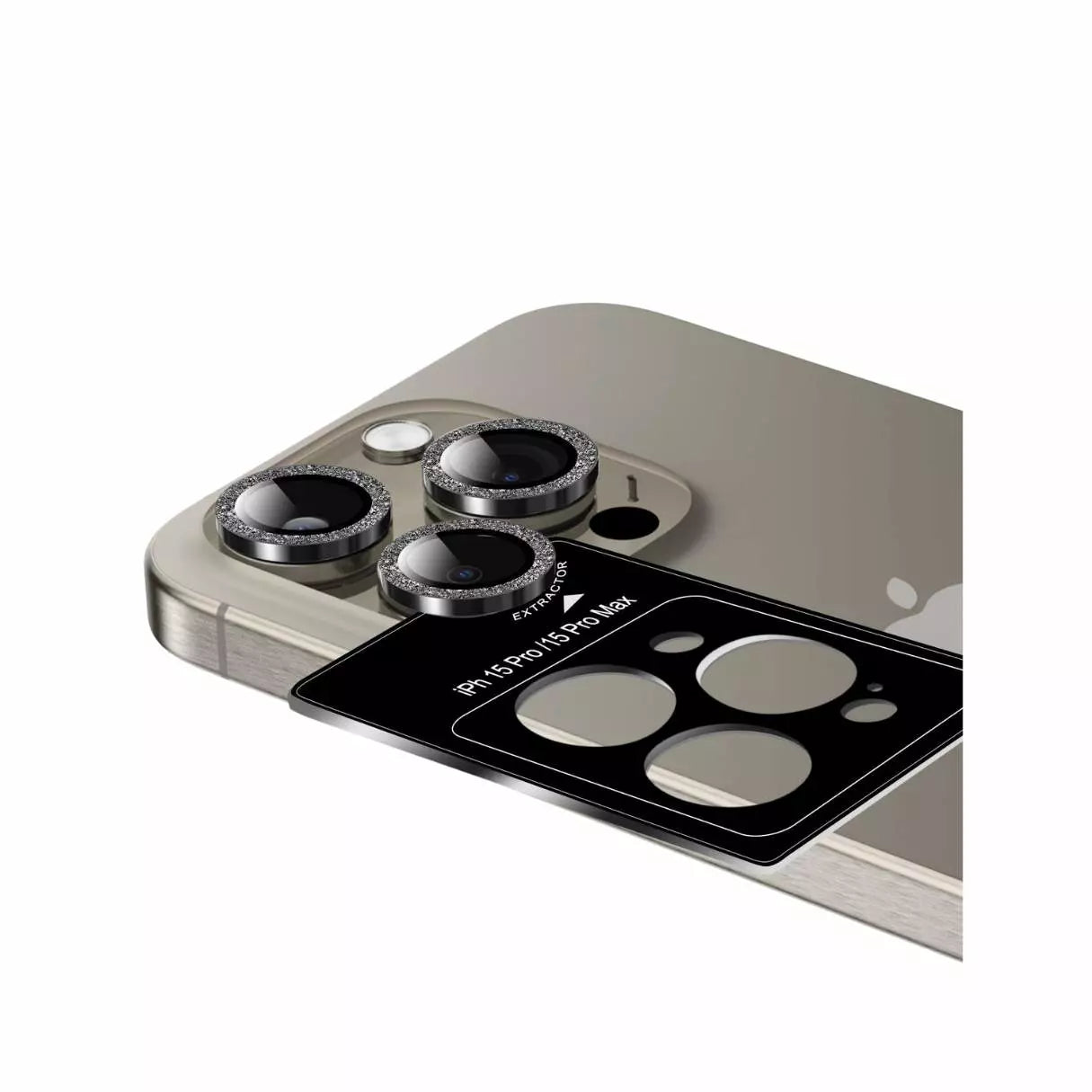 AR Glitter Camera Lens Black - iPhone