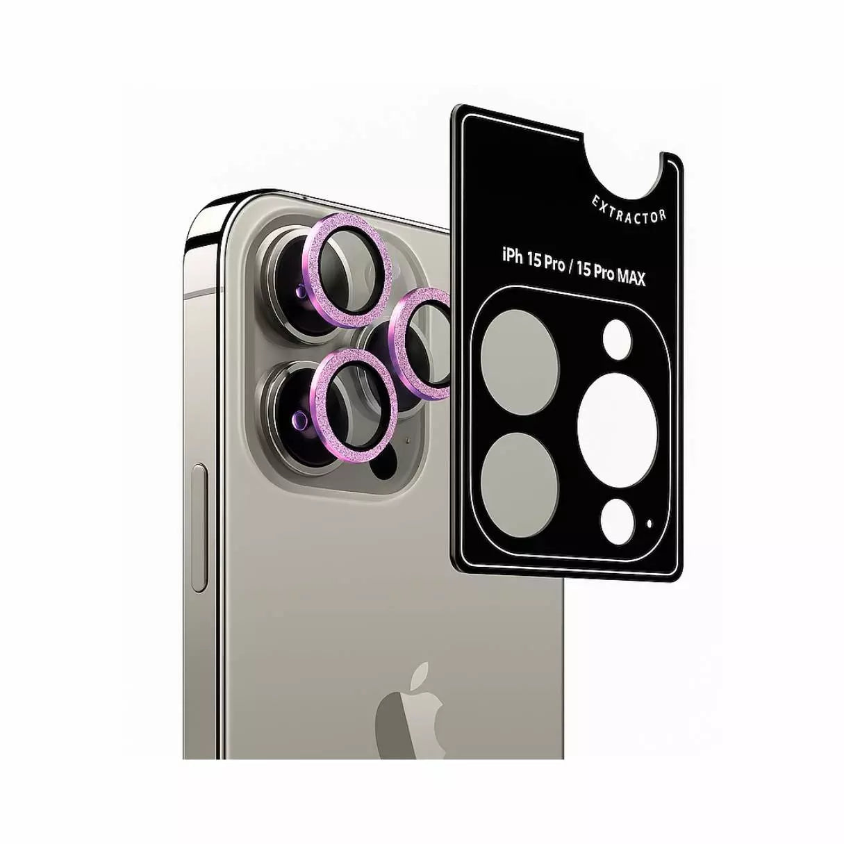 Glitter Camera Lens Pink - iPhone