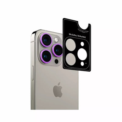 Glitter Camera Lens Dark Purple - iPhone